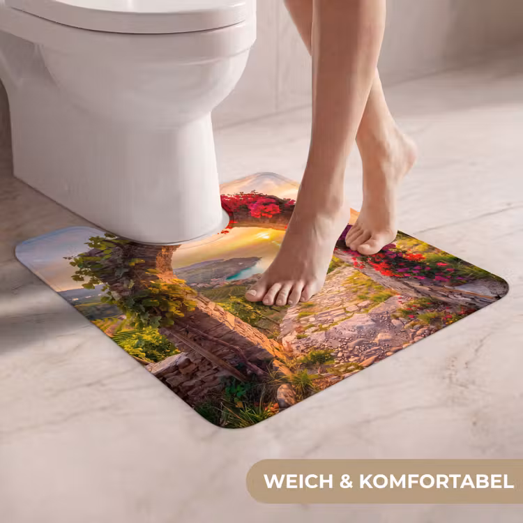WC Vorleger - Bogen – Sonnenuntergang – Küste — 5