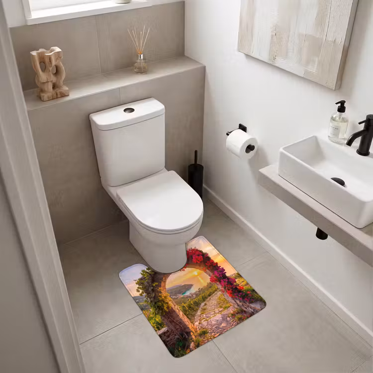 WC Vorleger - Bogen – Sonnenuntergang – Küste — 6