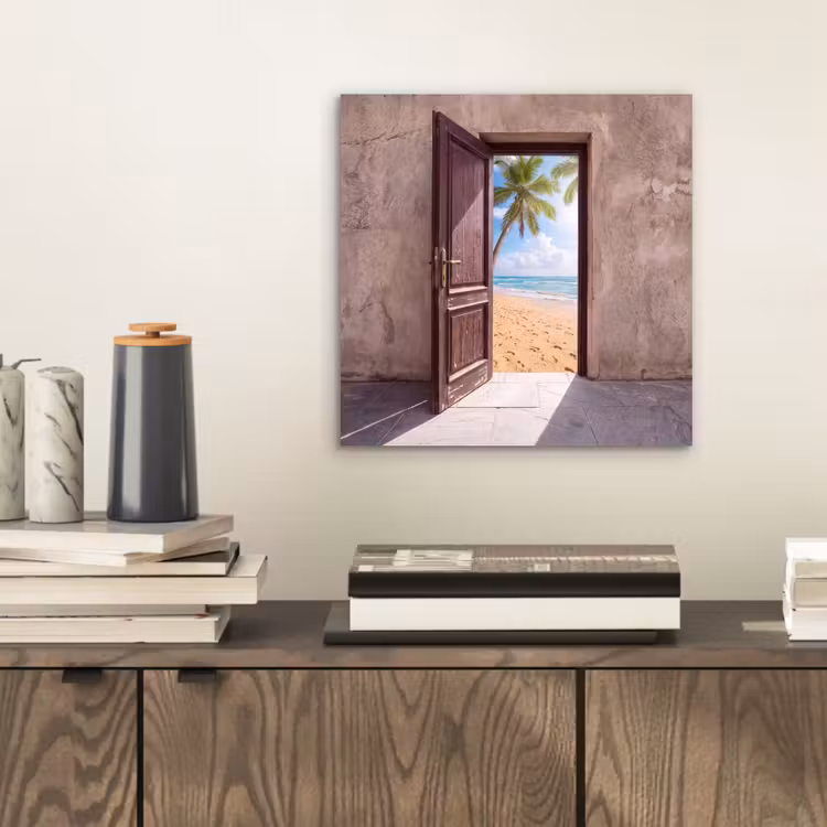 Alu-Dibond-Bild - Tür – Meer – Sommer — 2