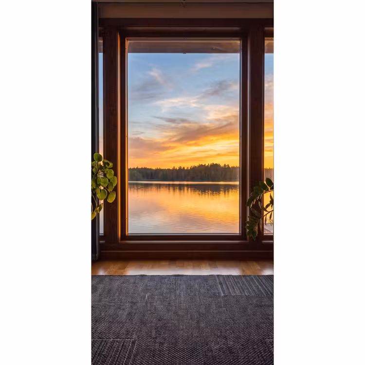 Tapete - Fenster – See – Natur — 2