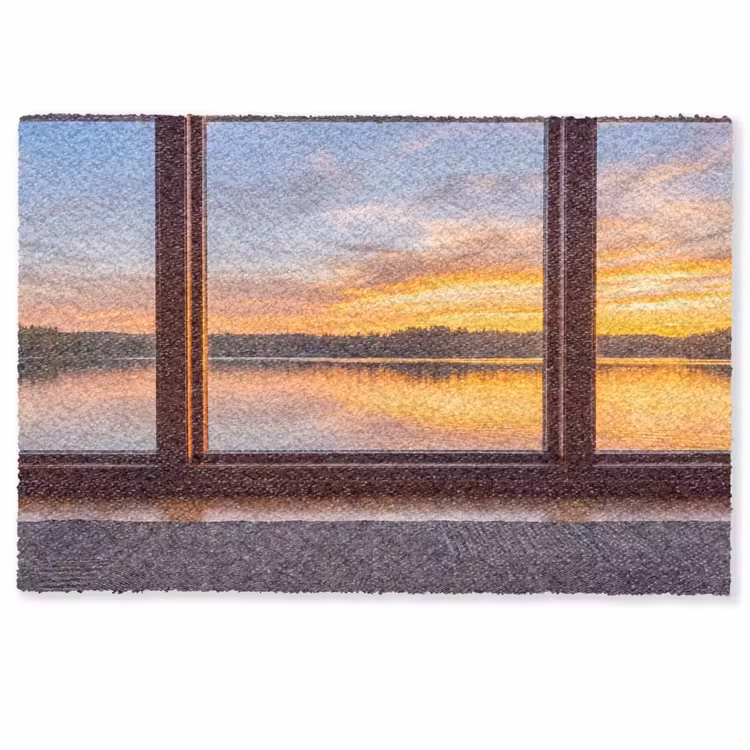 Fußmatte - Fenster – See – Natur — 1