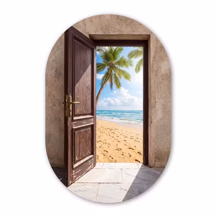 Forexbild Oval - Tür – Meer – Sommer — 1