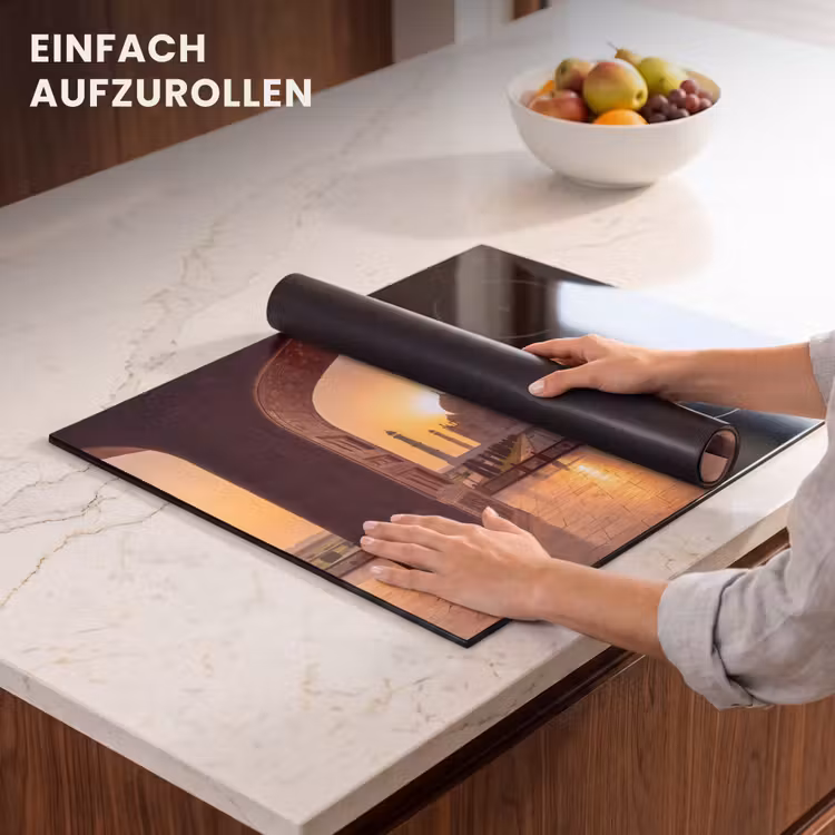 Herdabdeckplatte - Denkmal – Sonnenuntergang – Gold — 7