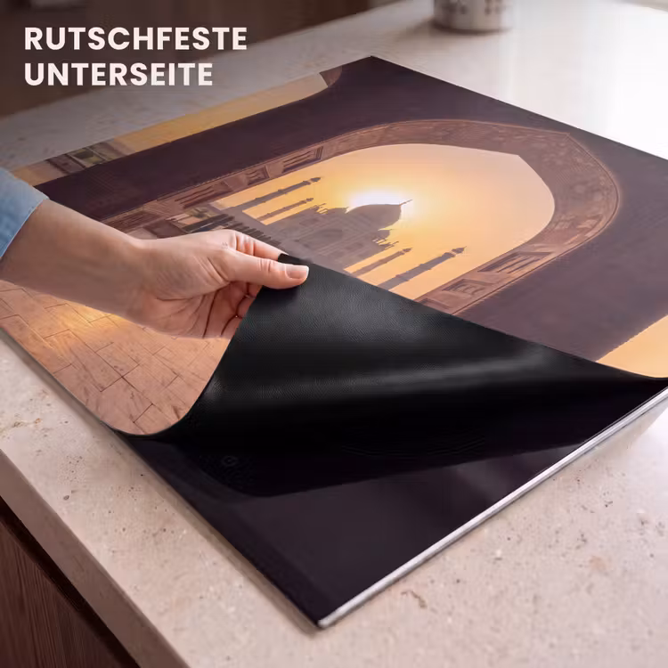Herdabdeckplatte - Denkmal – Sonnenuntergang – Gold — 9