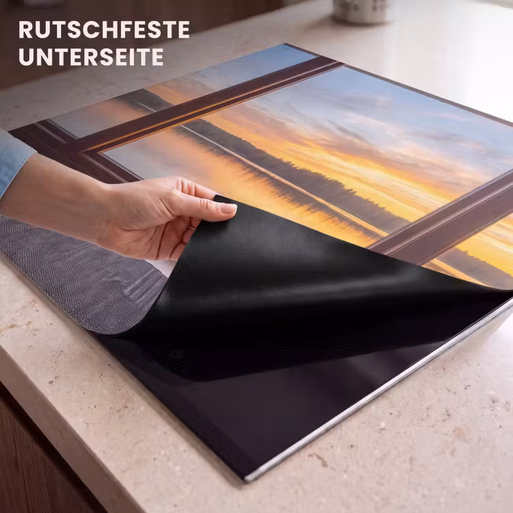 Herdabdeckplatte - Fenster – See – Natur — 9