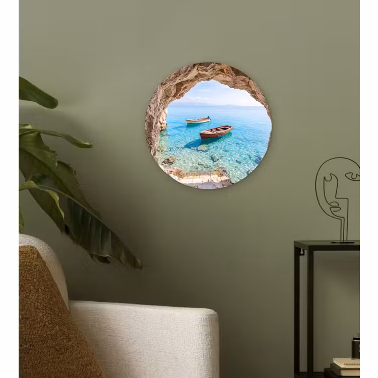 Forexbild Rund - Höhle – Meer – Boote — 3