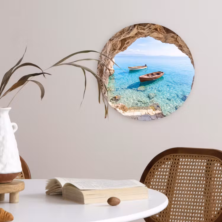 Forexbild Rund - Höhle – Meer – Boote — 4