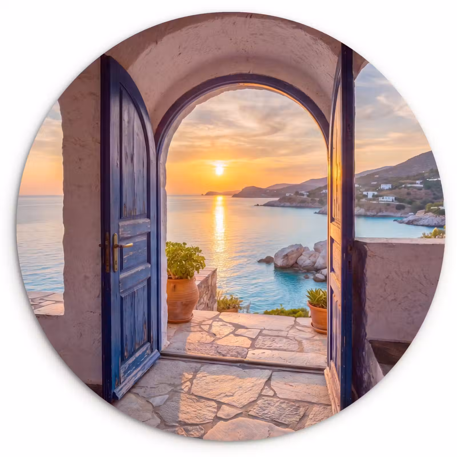 Forexbild Rund - Offene Tür – Meer — 1