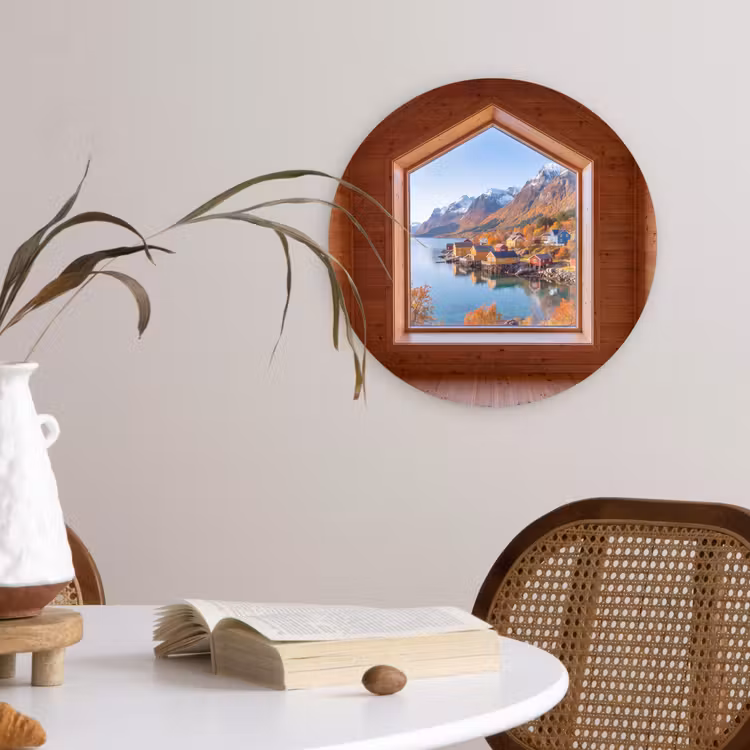 Forexbild Rund - Aussicht – Fjord – Herbst — 4