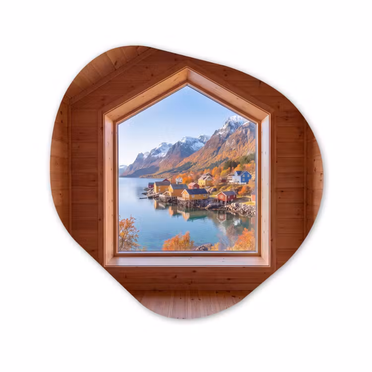 Forexbild Organische Form - Aussicht – Fjord – Herbst — 1