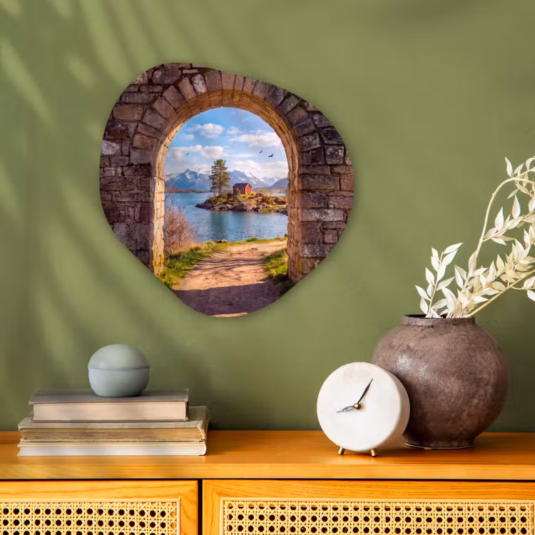 Forexbild Organische Form - Haus – See – Berge — 2