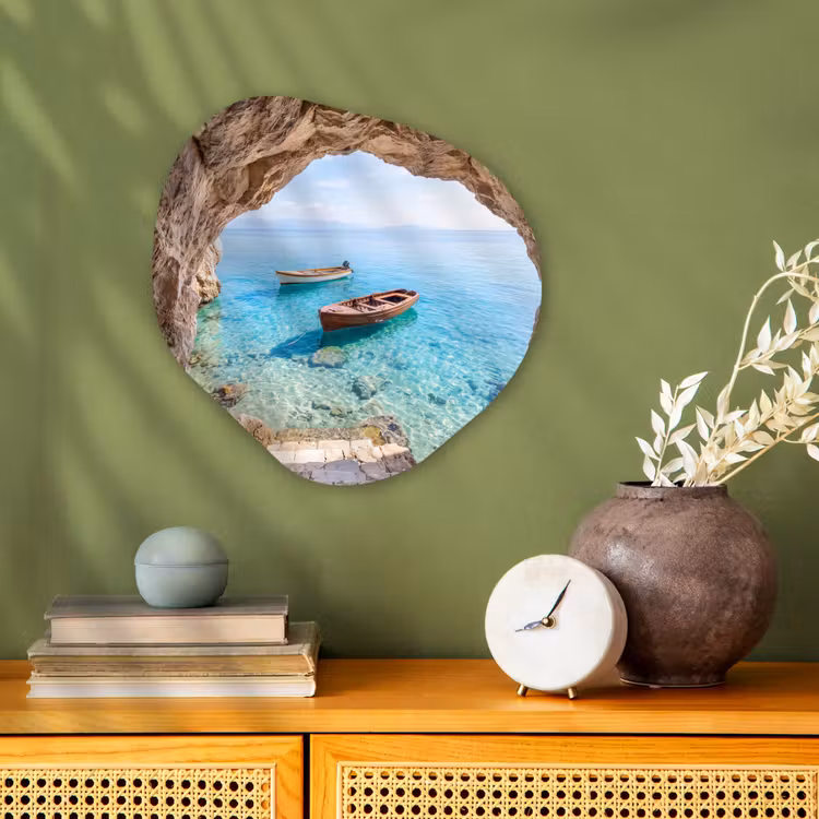 Forexbild Organische Form - Höhle – Meer – Boote — 2