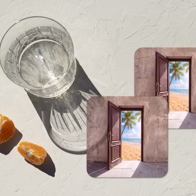 Untersetzer - Tür – Meer – Sommer — 2