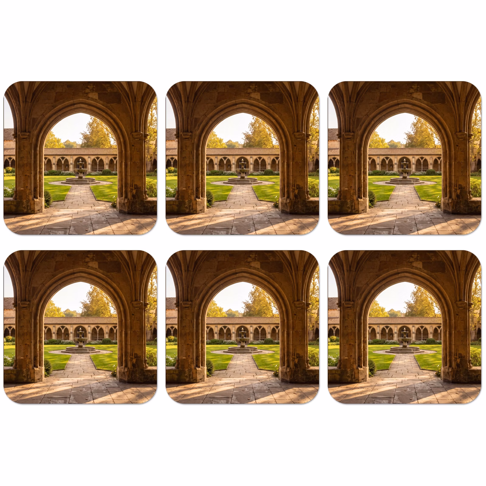 Untersetzer - Architektur – Garten – Springbrunnen — 1