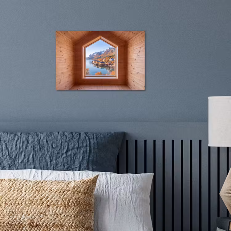 Poster - Aussicht – Fjord – Herbst — 3