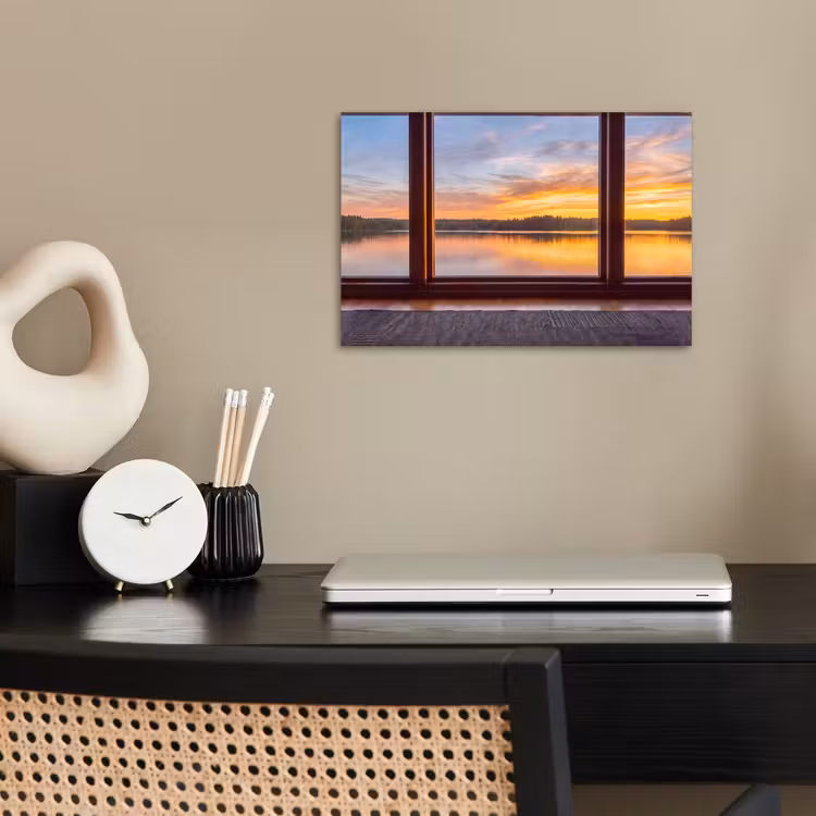 Poster - Fenster – See – Natur — 2