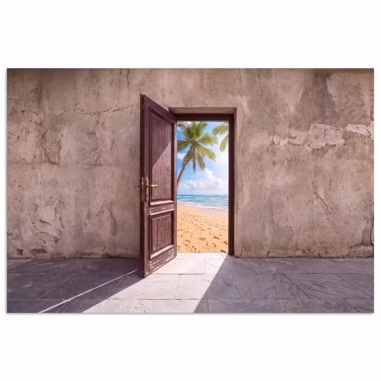 Poster - Tür – Meer – Sommer — 1