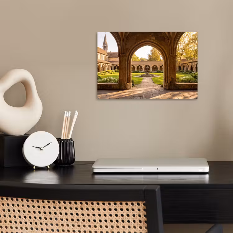 Poster - Architektur – Garten – Springbrunnen — 2