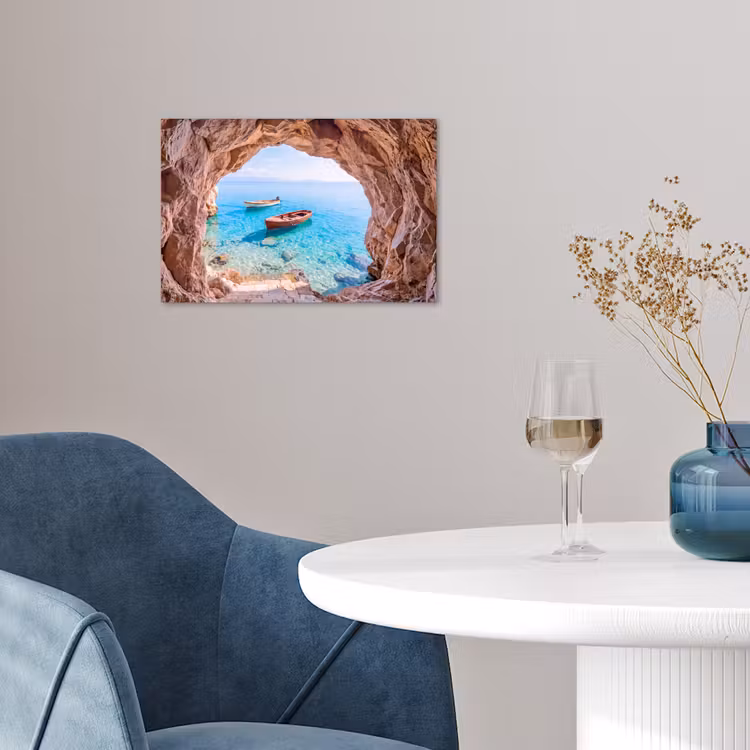 Poster - Höhle – Meer – Boote — 4
