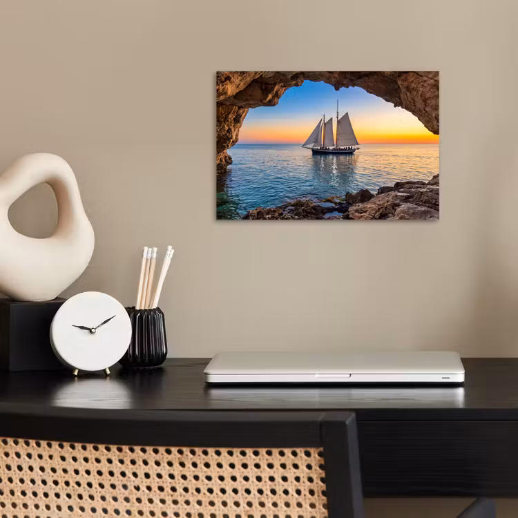 Poster - Segelboot – Sonnenuntergang – Meer — 2
