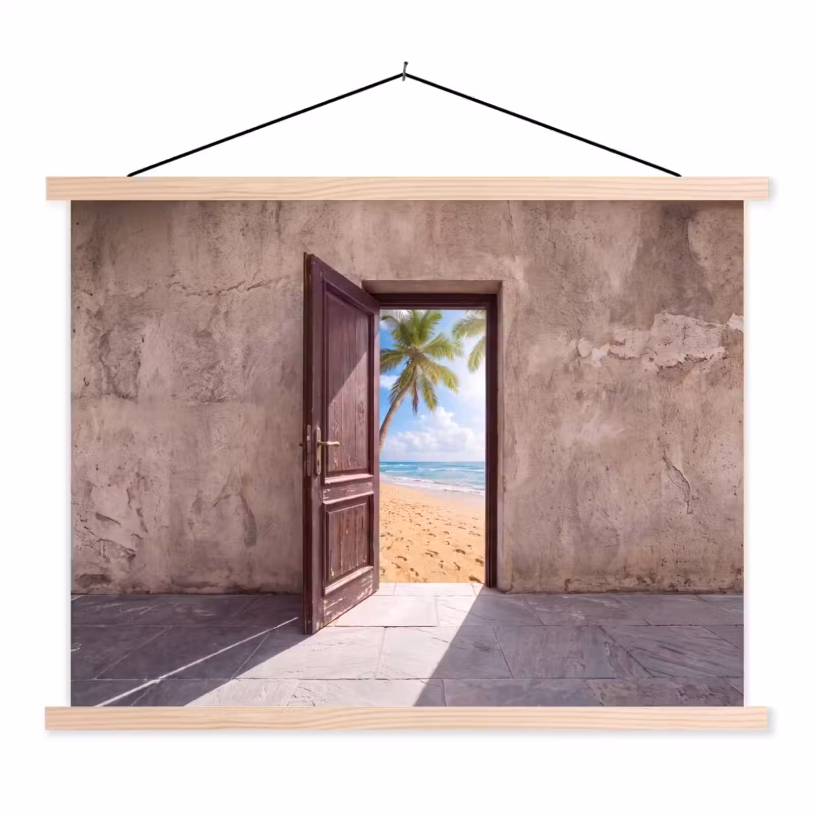 Stoffbild - Tür – Meer – Sommer — 1