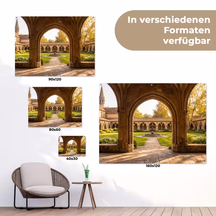 Gartenposter - Architektur – Garten – Springbrunnen — 6