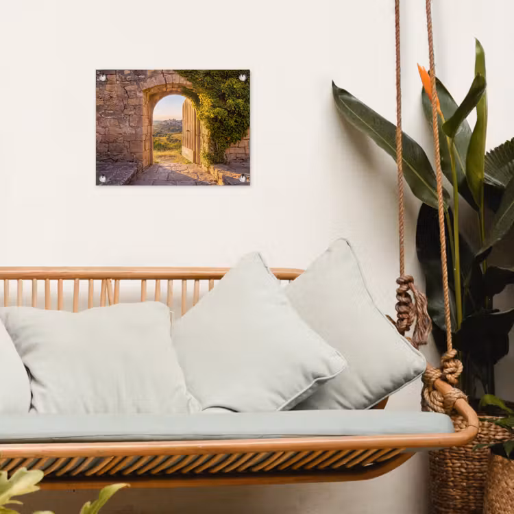 Gartenposter - Architektur – Landschaft – Sonnenlicht — 4