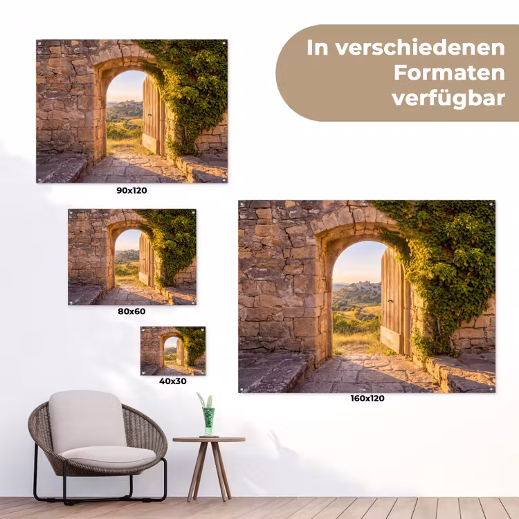 Gartenposter - Architektur – Landschaft – Sonnenlicht — 6
