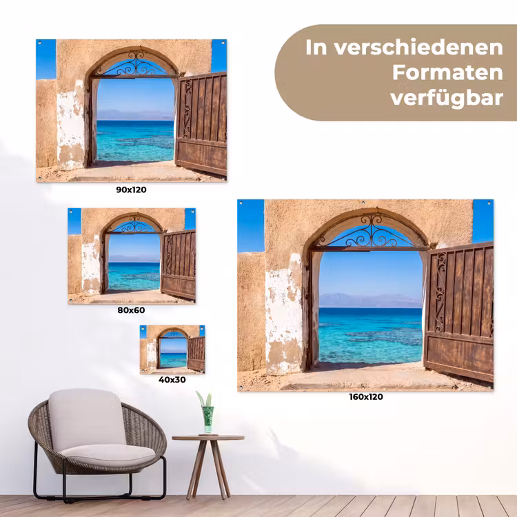 Gartenposter - Tor – Meer – Natur — 6