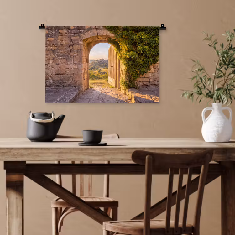 Wandteppich - Architektur – Landschaft – Sonnenlicht — 3