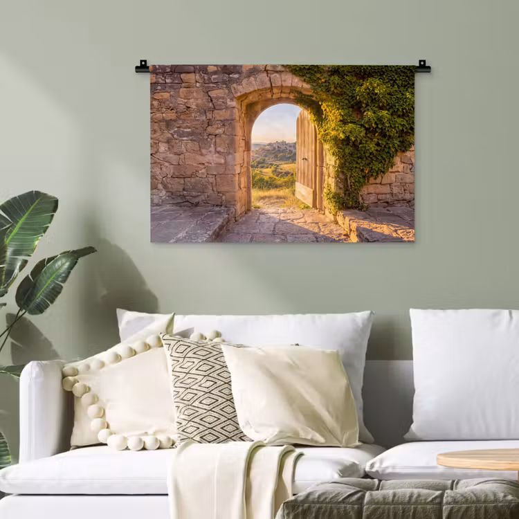 Wandteppich - Architektur – Landschaft – Sonnenlicht — 4
