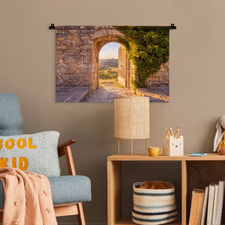 Wandteppich - Architektur – Landschaft – Sonnenlicht — 5