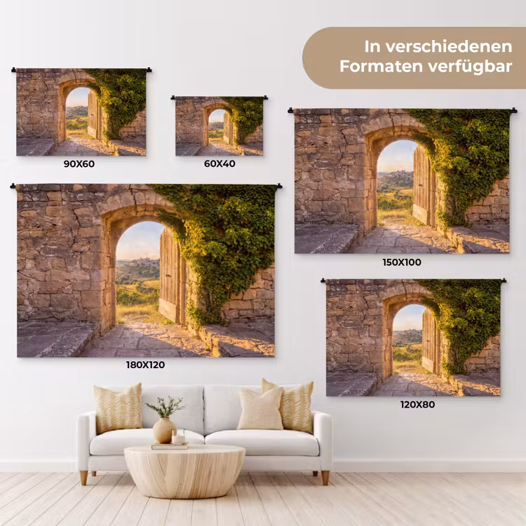 Wandteppich - Architektur – Landschaft – Sonnenlicht — 8