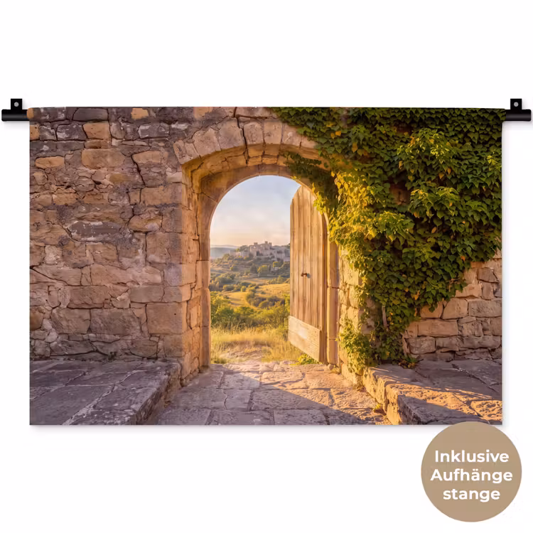 Wandteppich - Architektur – Landschaft – Sonnenlicht — 9