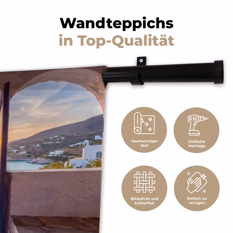 Wandteppich - Offene Tür – Meer — 7
