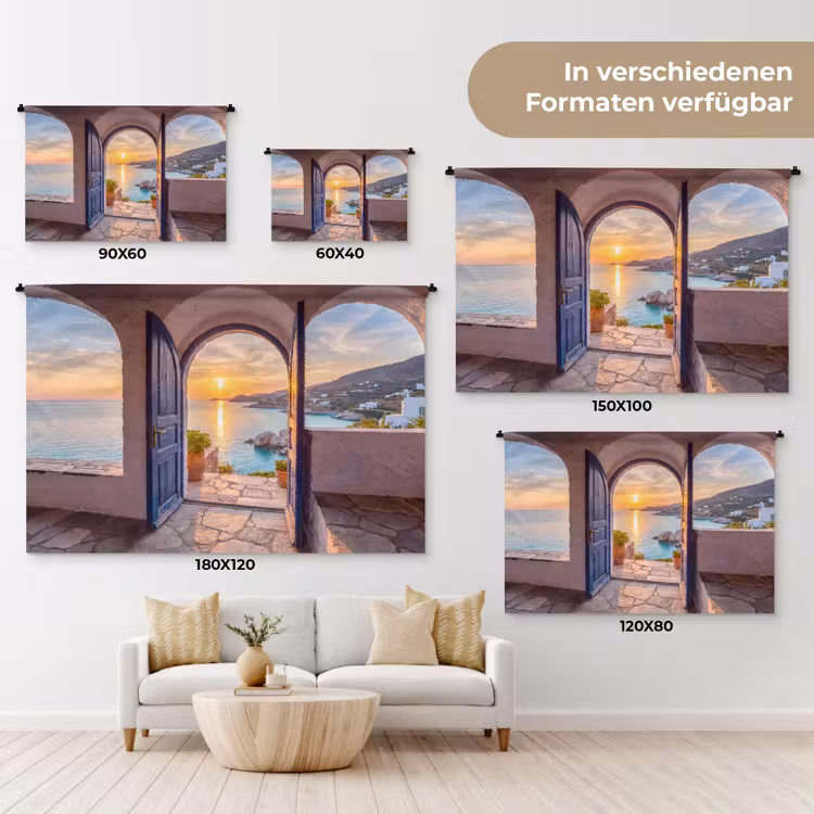 Wandteppich - Offene Tür – Meer — 8