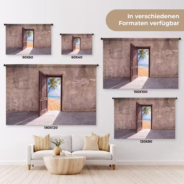 Wandteppich - Tür – Meer – Sommer — 8