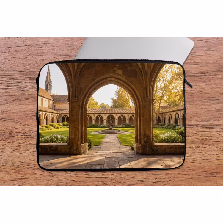 Laptop hülle - Architektur – Garten – Springbrunnen — 2