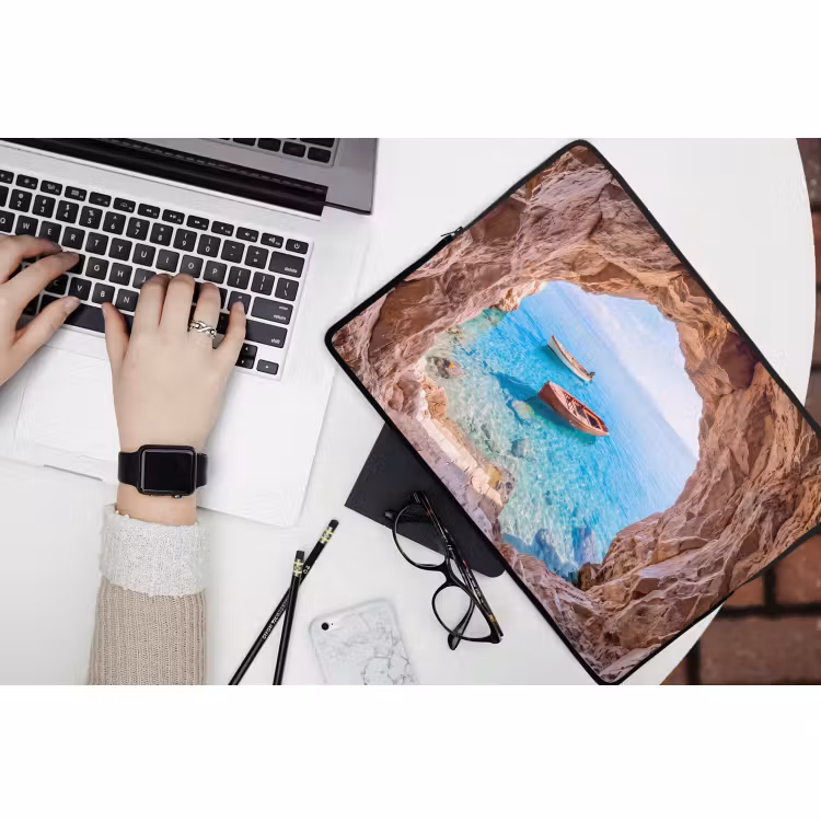 Laptop hülle - Höhle – Meer – Boote — 3