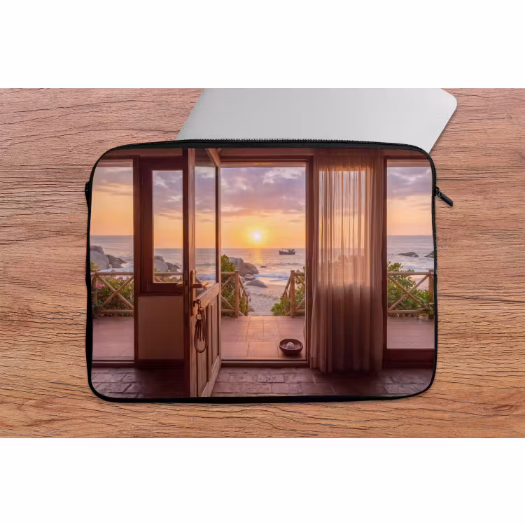 Laptop hülle - Strand – Sonnenuntergang – Natur — 2