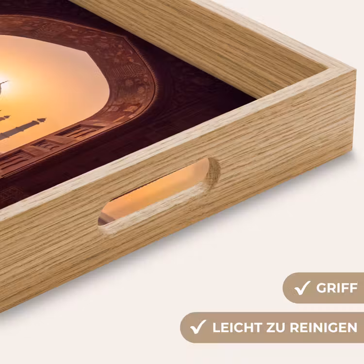 Tablett - Denkmal – Sonnenuntergang – Gold — 5