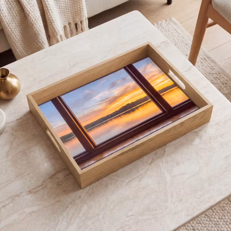Tablett - Fenster – See – Natur — 2