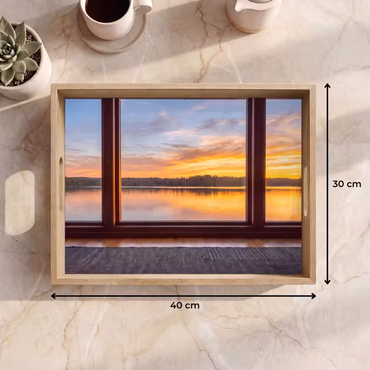 Tablett - Fenster – See – Natur — 9