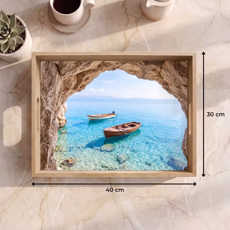 Tablett - Höhle – Meer – Boote — 9
