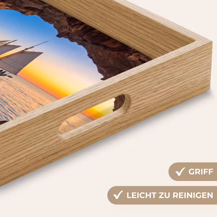 Tablett - Segelboot – Sonnenuntergang – Meer — 5