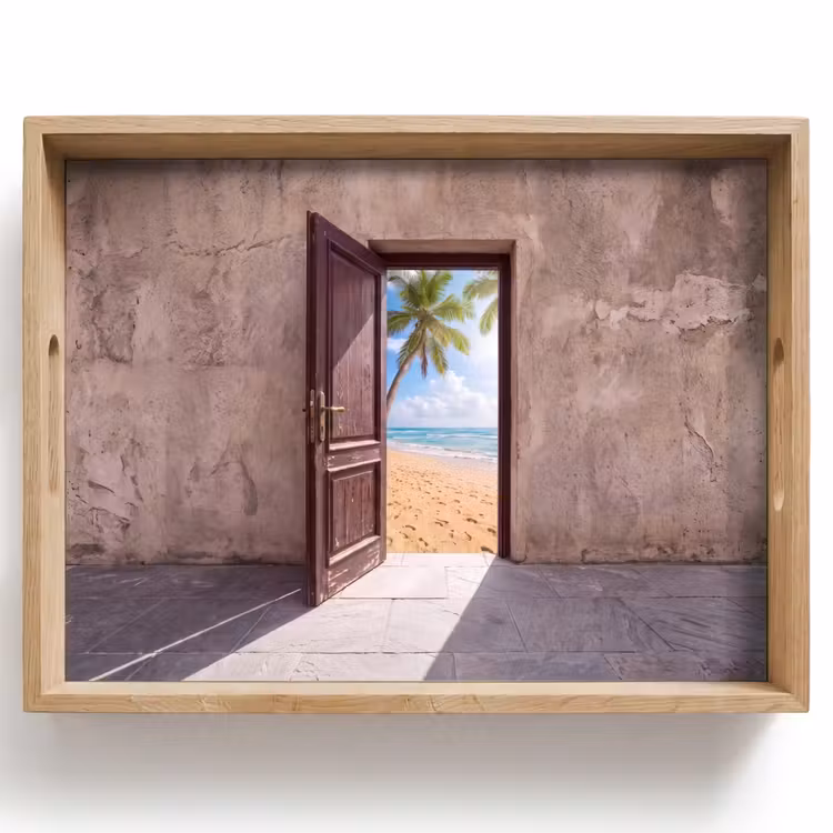 Tablett - Tür – Meer – Sommer — 1