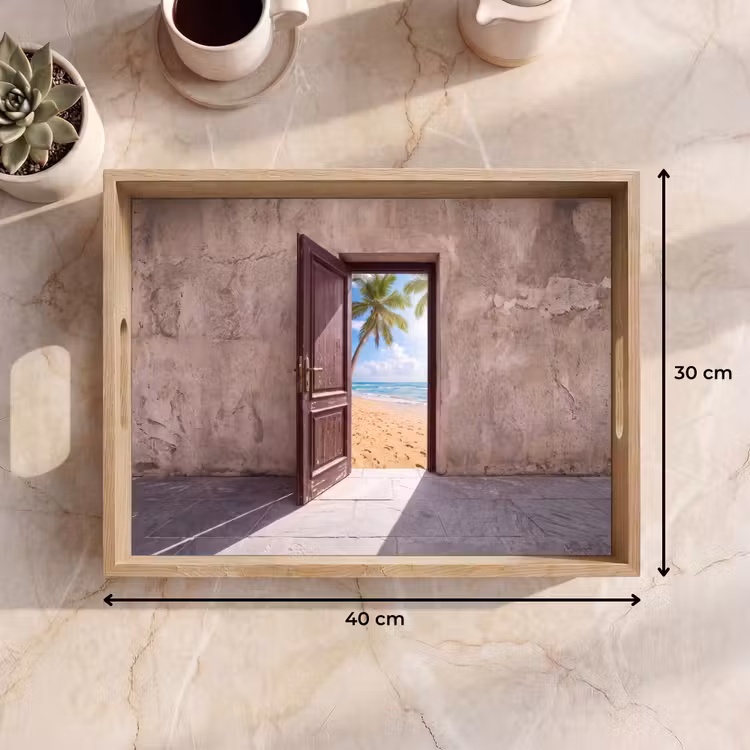 Tablett - Tür – Meer – Sommer — 9