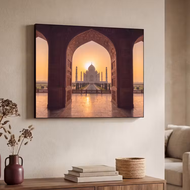 Art Frame - Denkmal – Sonnenuntergang – Gold — 3