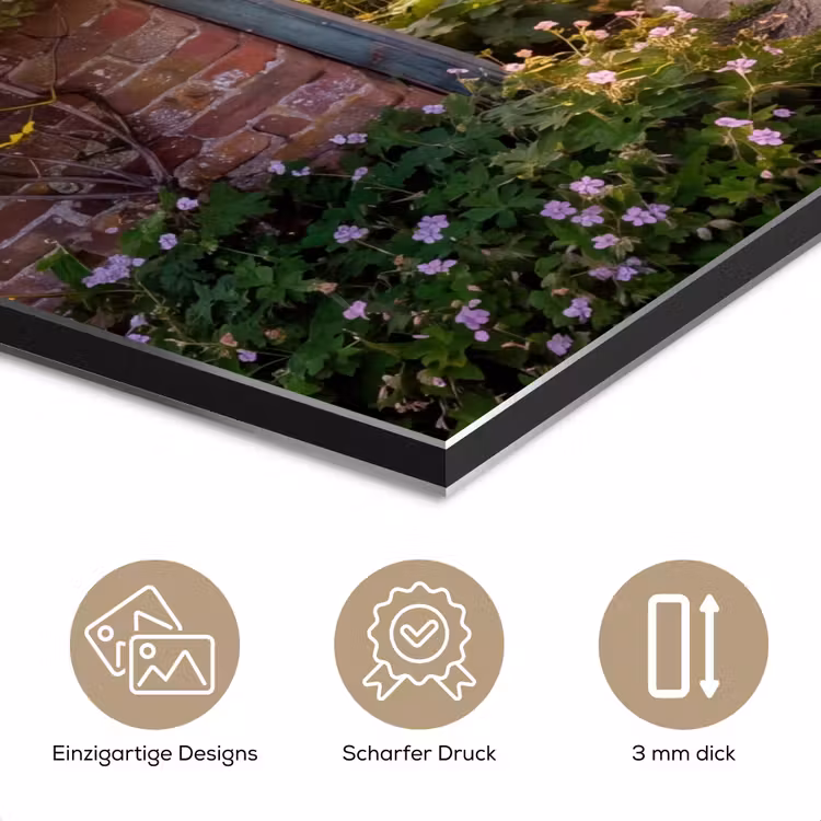 Alu-Dibond-Bild - Tür – Garten – Natur — 7
