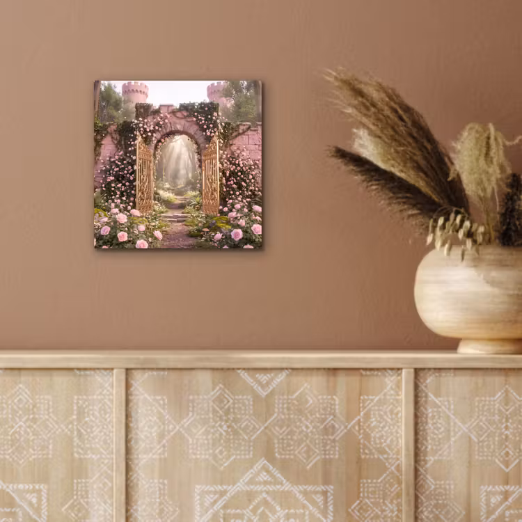Alu-Dibond-Bild - Tor – Blumen – Märchen — 5